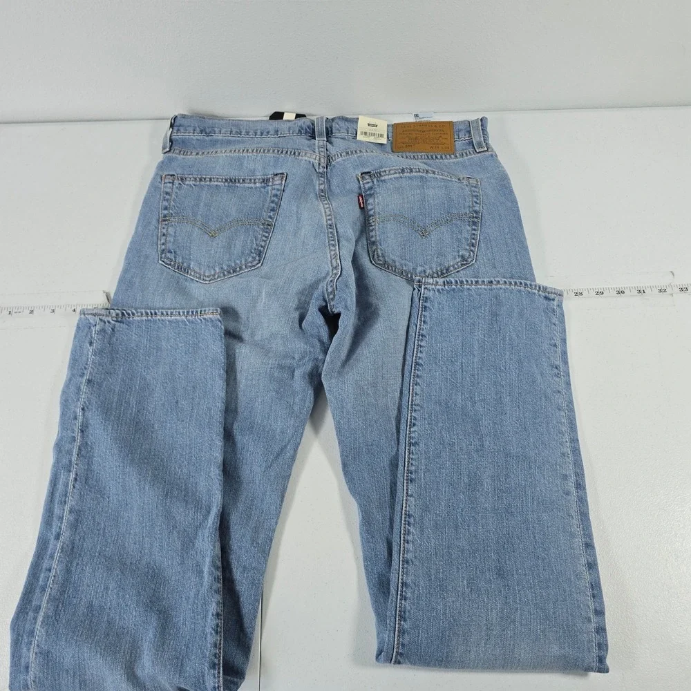 Levis 511 Slim Light Wash Linen Denim Stretch Jeans Mens 34x34 New 04511-6137